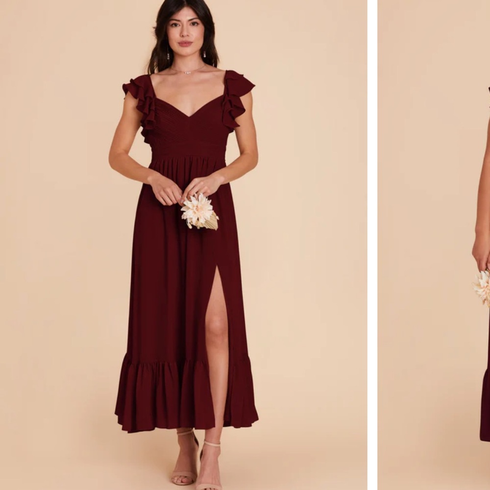Birdy Grey chiffon cabernet Michelle dress